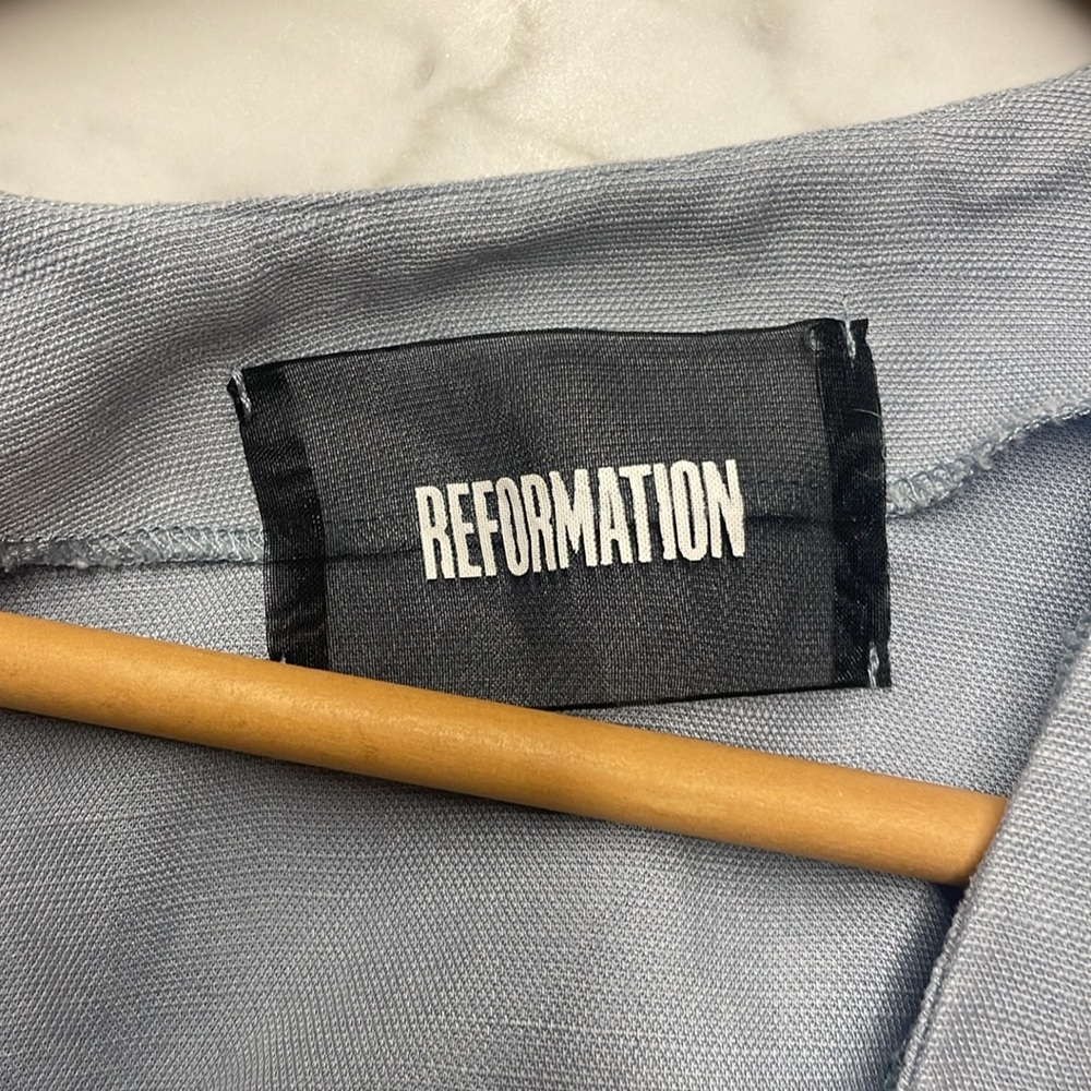 Reformation Linen Skya Mini Dress - Picture 8 of 9